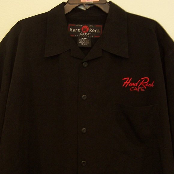 VTG HARD ROCK CAFE ATLANTA CAMP SHIRT S5062 - Picture 3 of 13